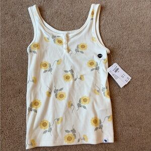 NWT Abercrombie Kids Sunflower Tank Top